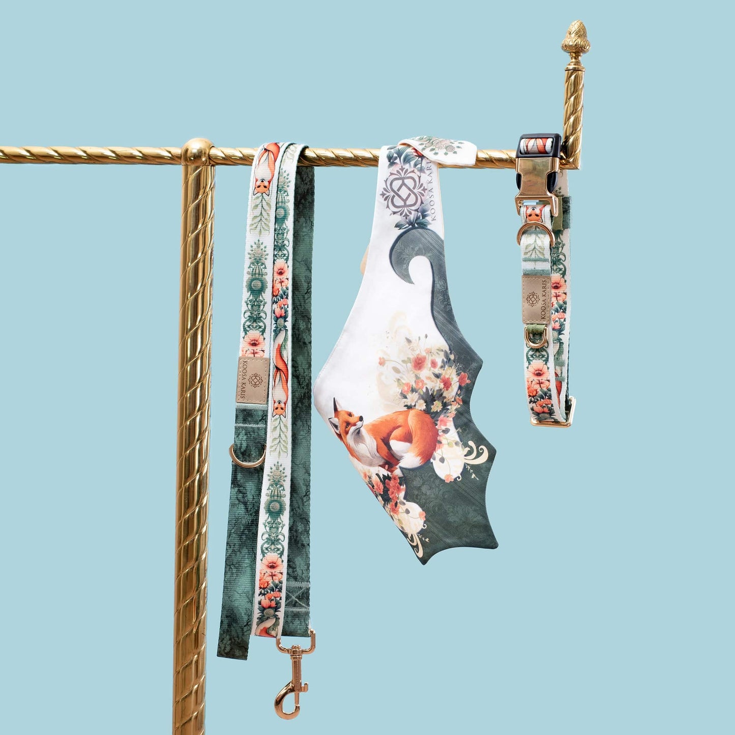 Flora Fox Dog Bandana