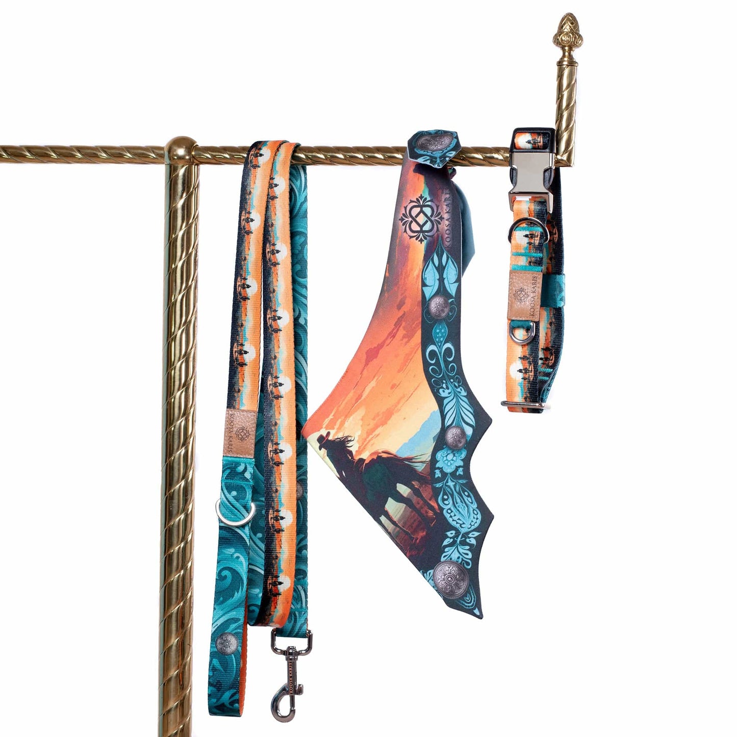 Sunset Cowboy Dog Leash