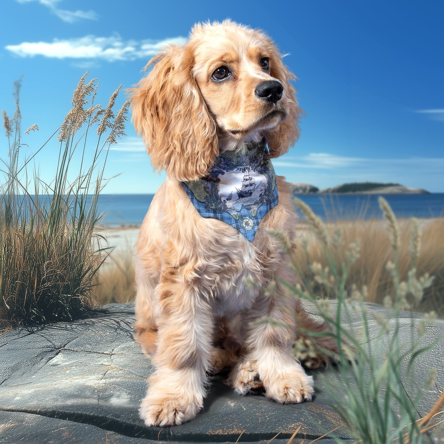 Seafaring Cat/Dog Bandana