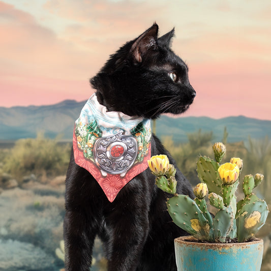 Coral Concho Bandana