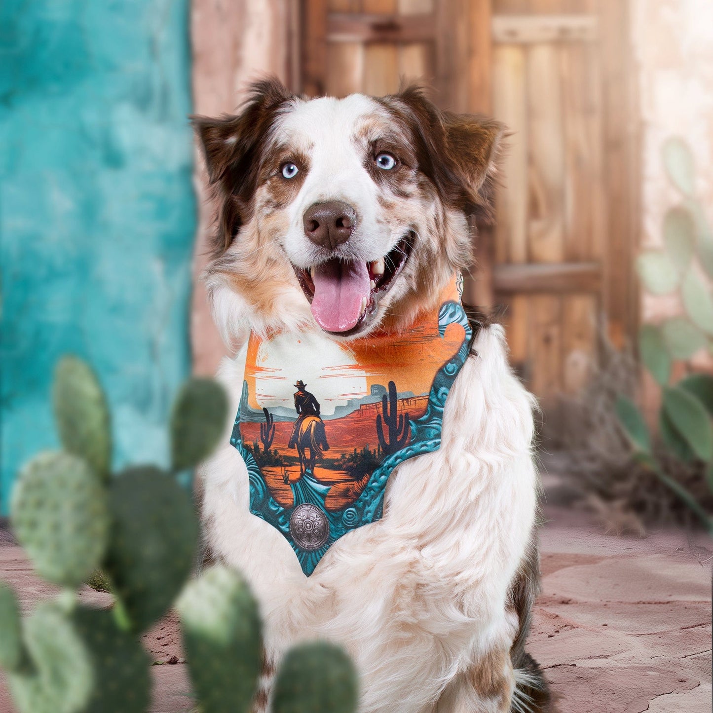 Sunset Cowboy Dog Bandana