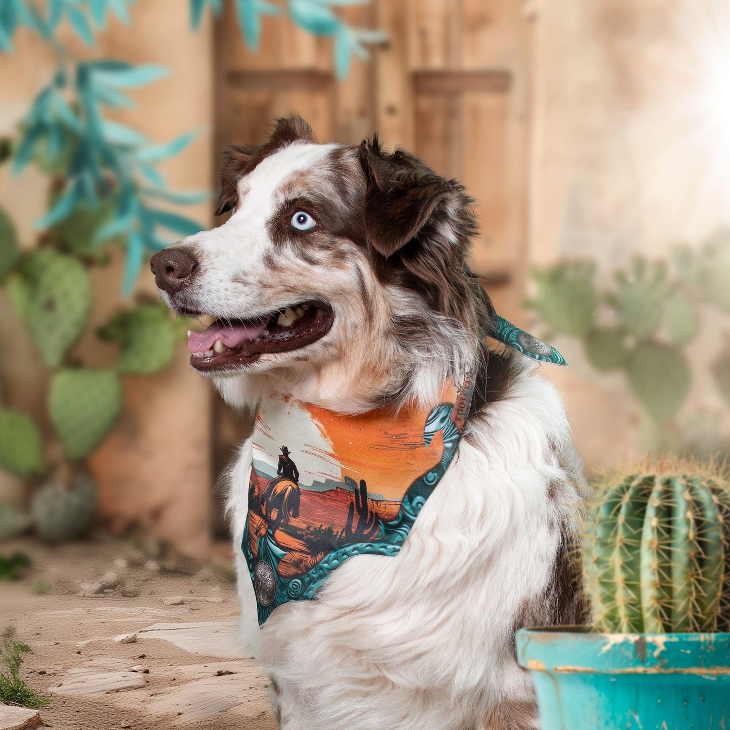 Sunset Cowboy Dog Bandana