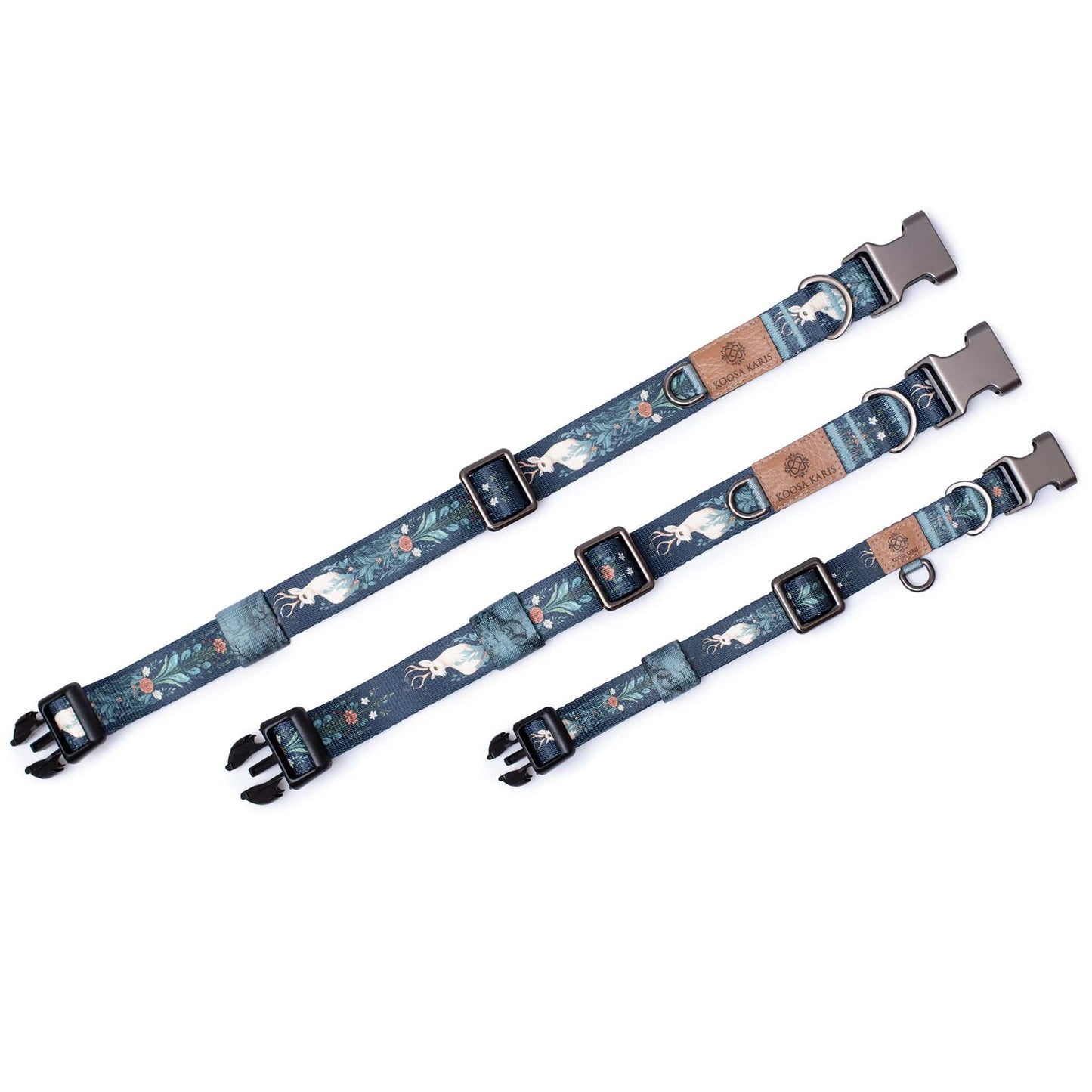 Winter Deer Dog Collar