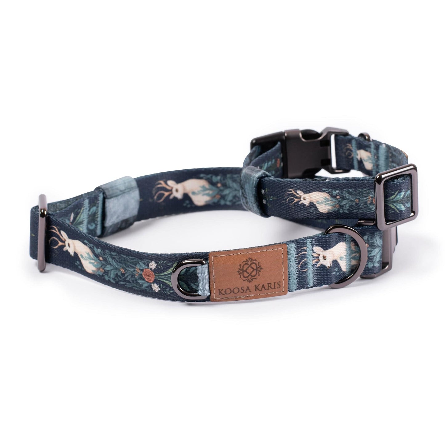 Winter Deer Dog Collar