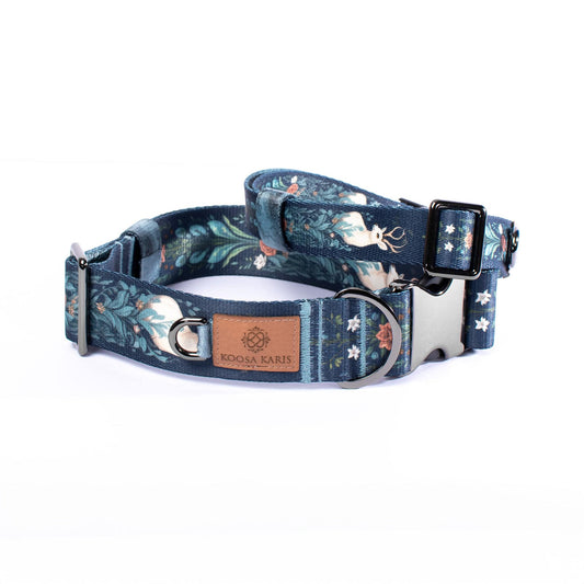 Winter Deer Dog Collar